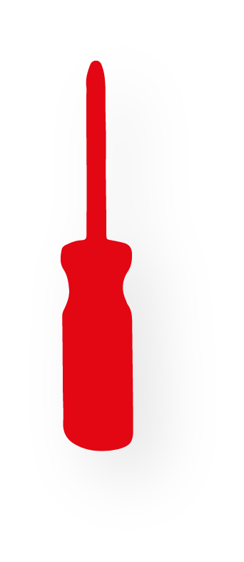 Rot Schraubendreher mS